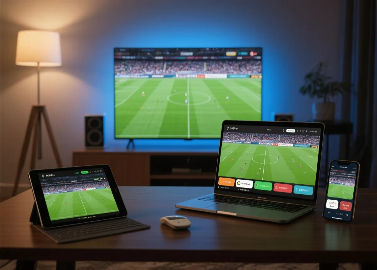 多设备观看赛事示意图